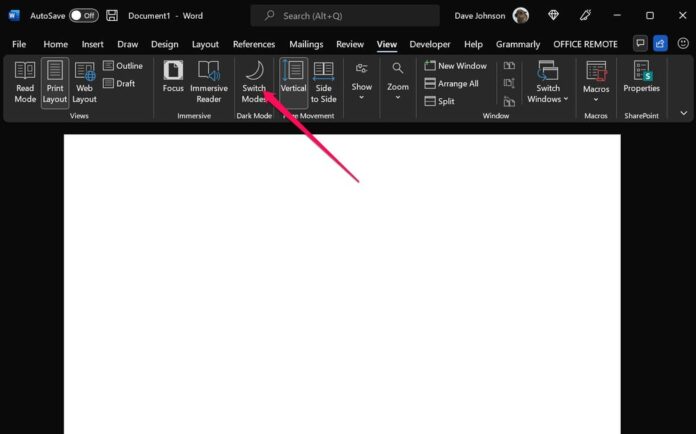 How to Enable Dark Mode in Word