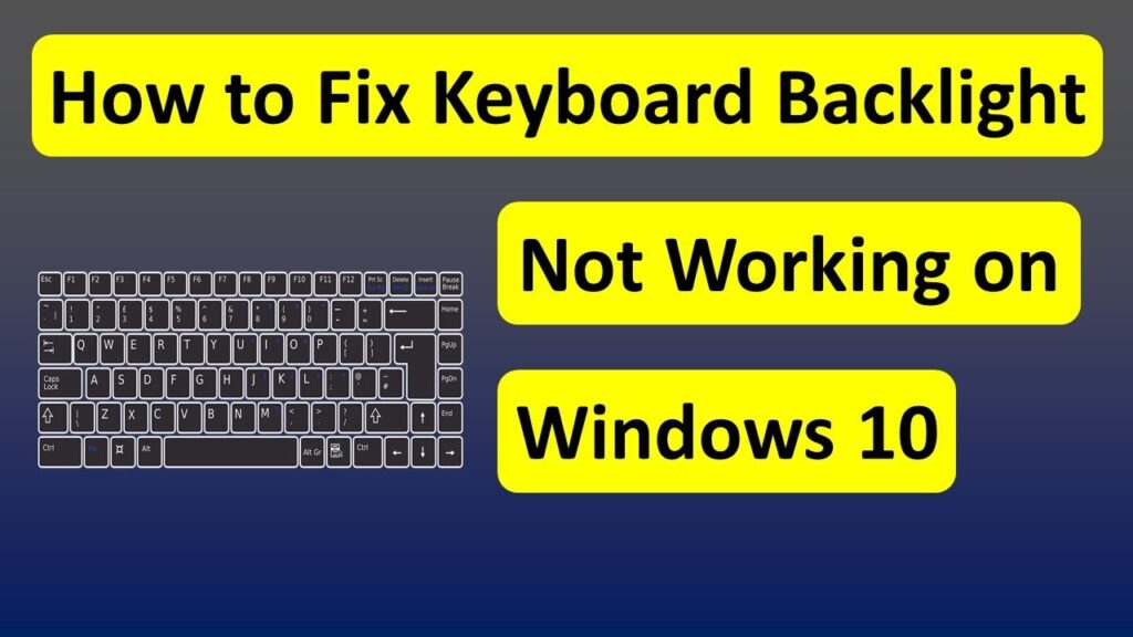 How to Fix Your Backlit Keyboard on Windows When It Stops Working