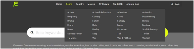 F2movies streaming site