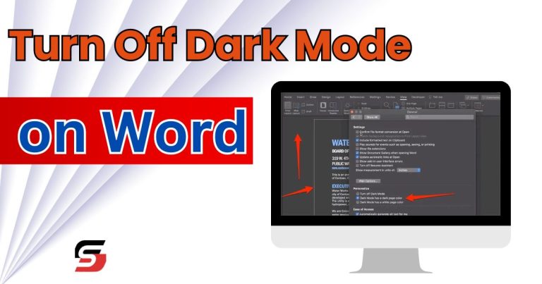 Turn Off Dark Mode on Word