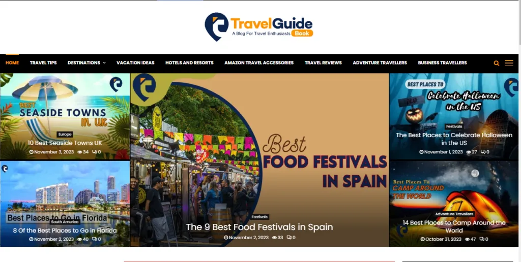 Choose a Travel Blog Template