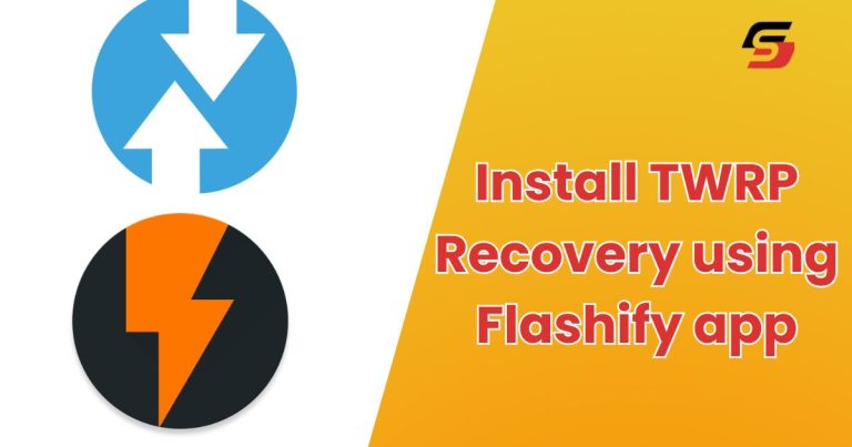 Install TWRP Recovery using Flashify app