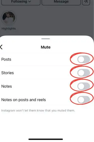 Toggle "Mute