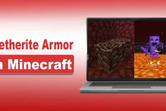 Netherite Armor in Minecraft