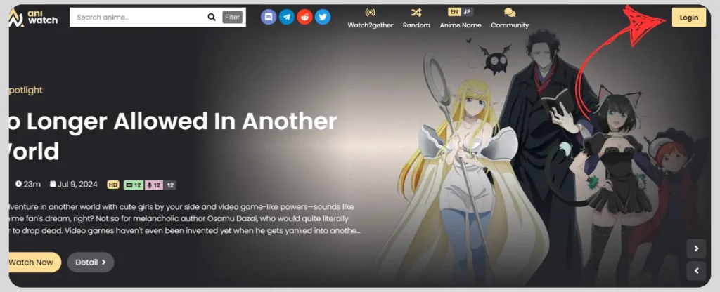 login AniWatch