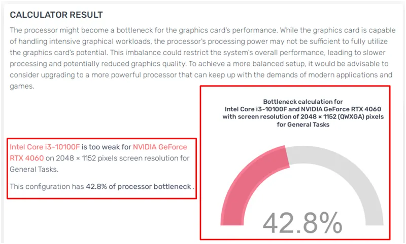 cpu gpu bottleneck calculator