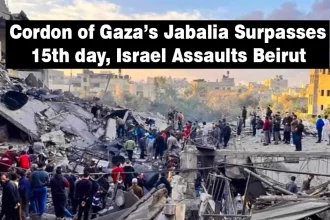 Cordon of Gaza’s Jabalia Surpasses 15th Day, Israel Assaults Beirut