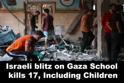 Israeli Blitz on Gaza School Kills 17, Including Children 