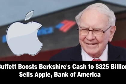 Buffett Boosts Berkshire's Cash to $325 billion, sells Apple, Bank of America