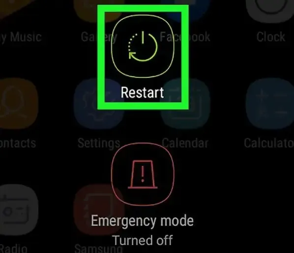 click on “Restart