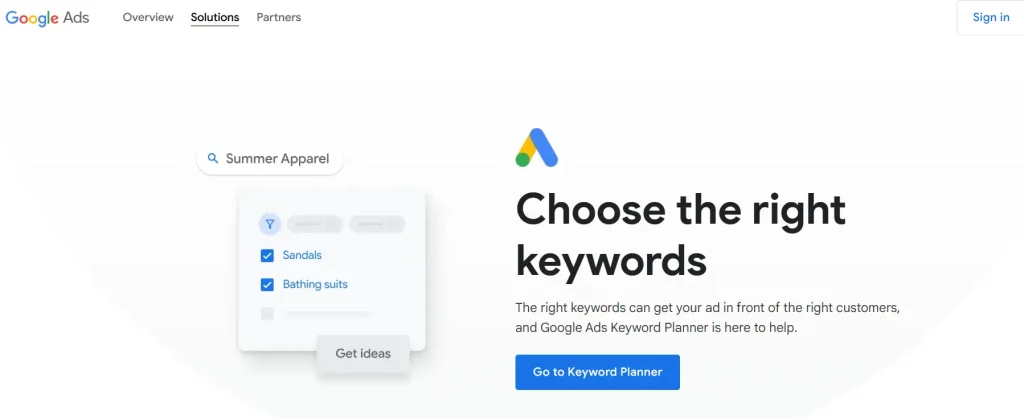 Google Keyword Planner