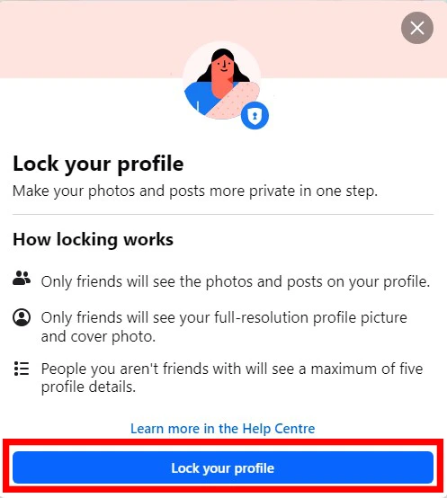 Lock Your Profile 