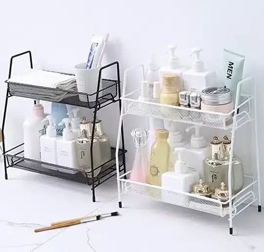 Set up small organizer stands