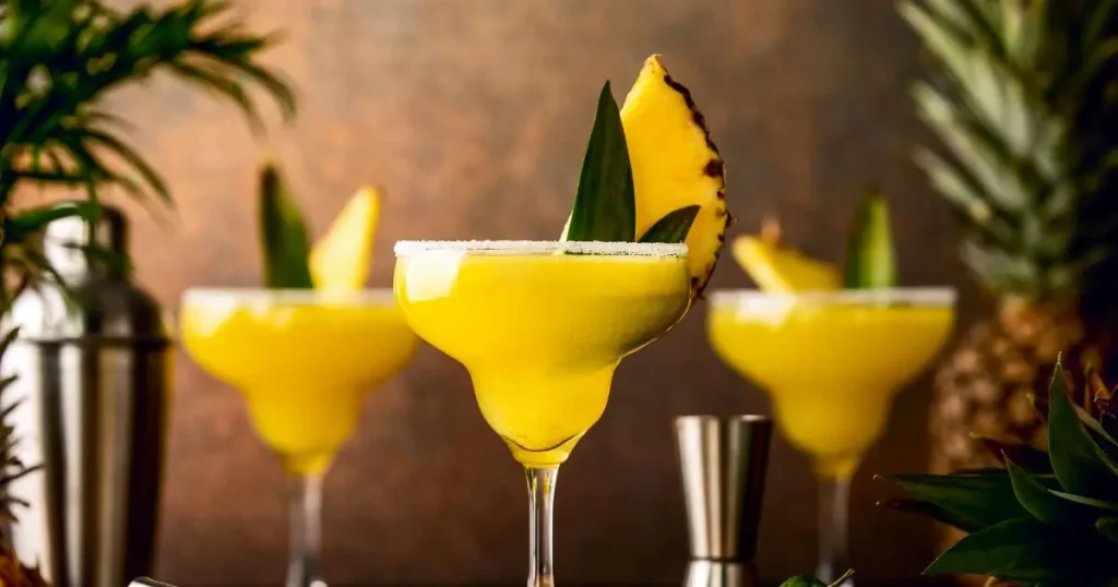 Frozen Pineapple and Jalapeno Margarita