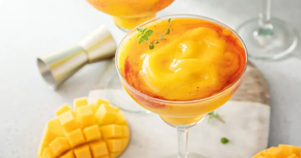 Simple Frozen Mango Margarita