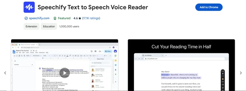 Speechify Text to Speech Voice Reader