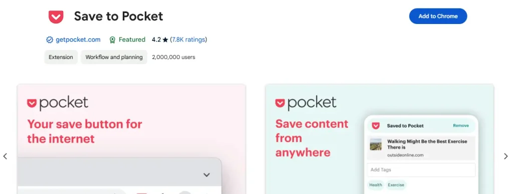  Save to Pocket (Save Anything)