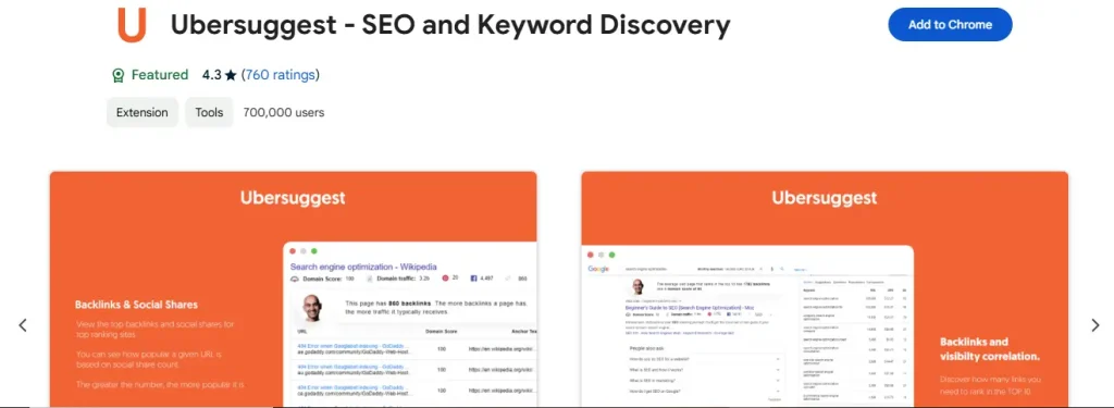 Ubersuggest (Discover Keywords)