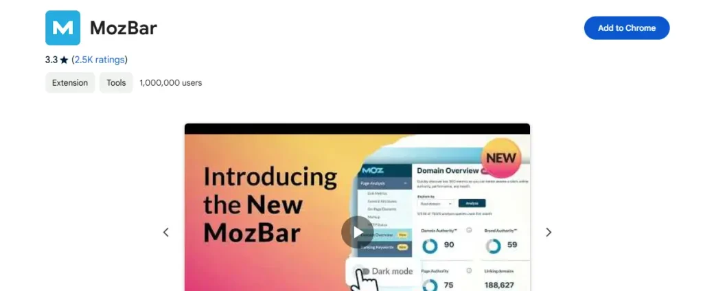 MozBar (SEO helper)