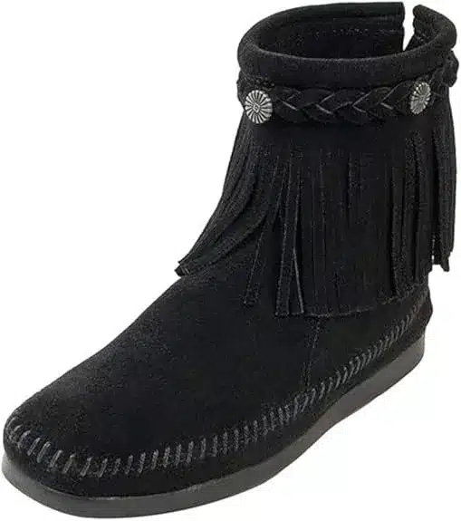 Black Moccasin Boots