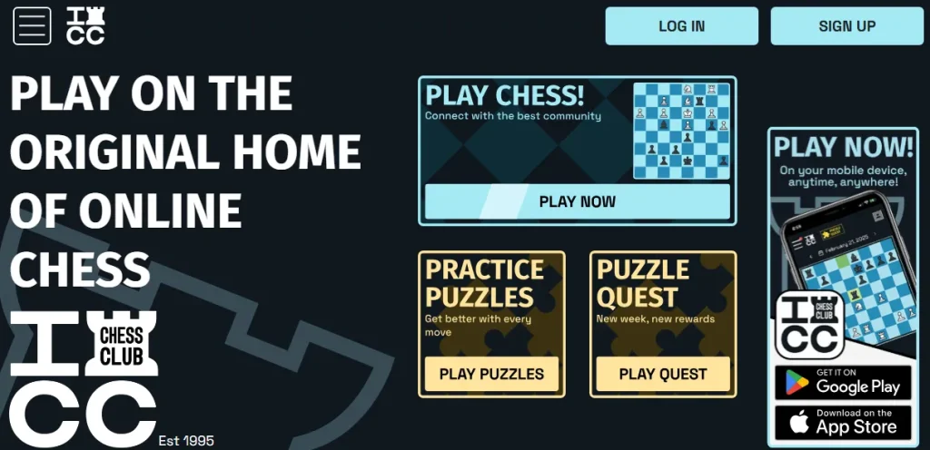 Internet Chess Club - Online Platforms to Play 2 Player Chess Free