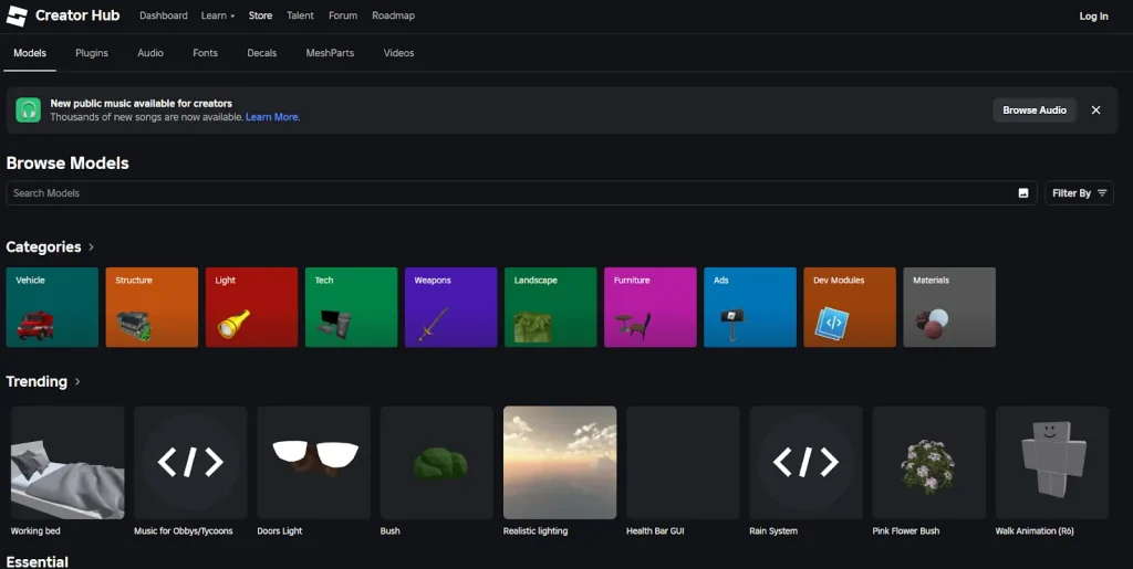What is Roblox Creator Marketplace?