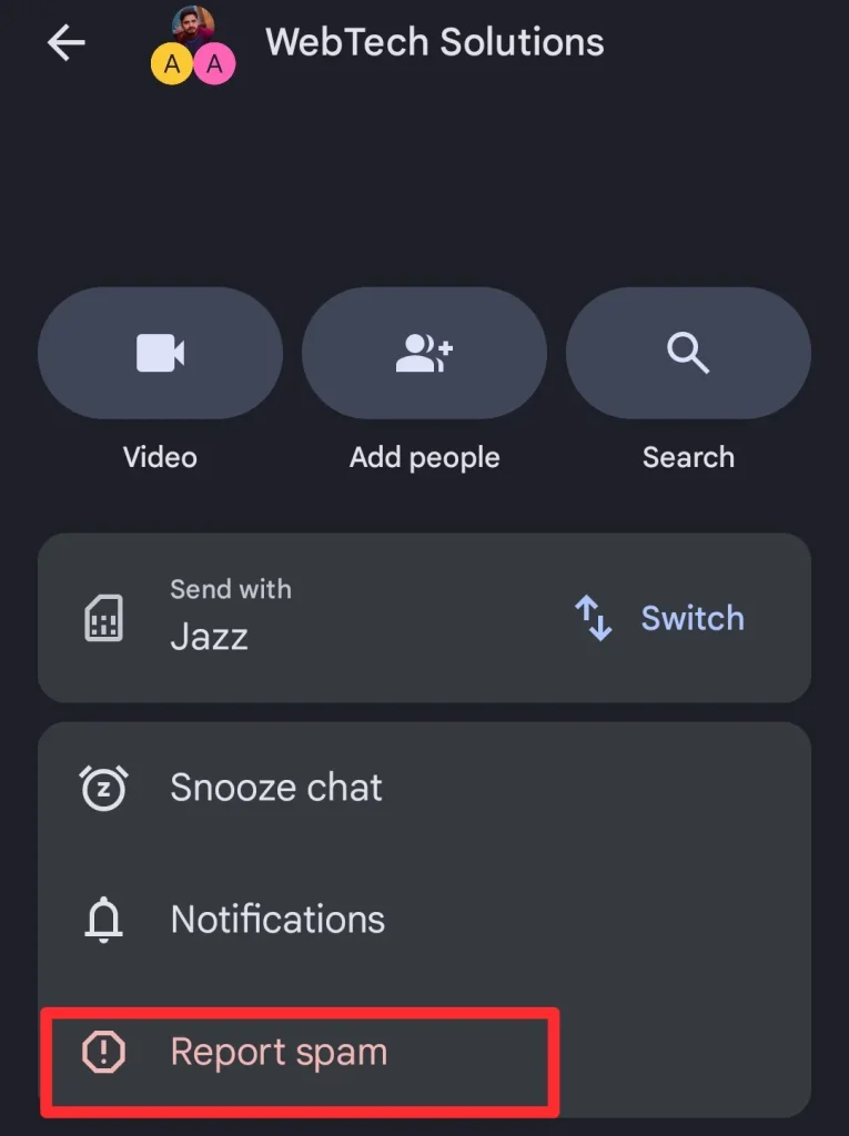 Choose “Report Spam” if you never want to hear from that group again