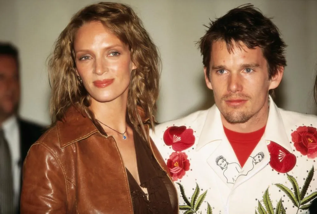 Ethan Hawke and Uma Thurman - Image Credit Getty via Corbes