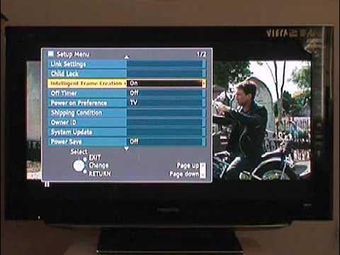 Screenshot of turning "Intelligent Frame Creation" mode on or off