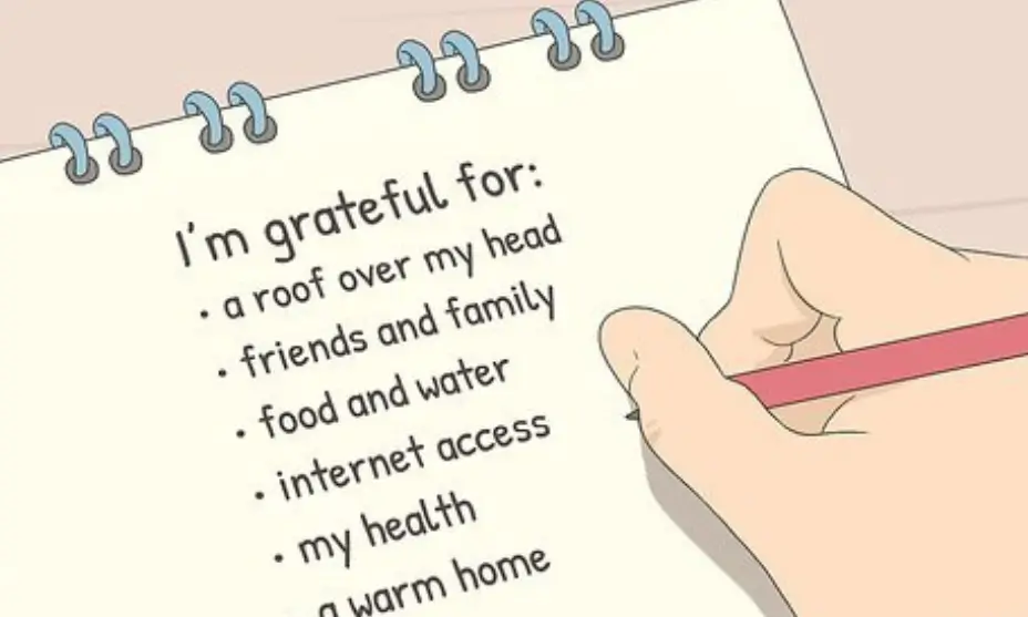 Write a List of the Things You Are Grateful For
