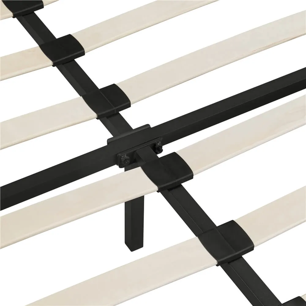Upholstered bed frame support system