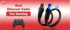 Best Ethernet Cable for Gaming | Speed, Brands & Cat5e Cat8 Compared Cat8 Ethernet cable for gaming PC showing fast wired connection and stable internet speed.