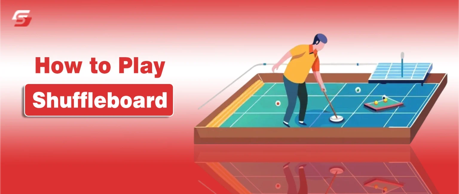 How to Play Shuffleboard | Rules, Scoring, and Pro Tips for Beginners playing shuffleboard on a wooden table, sliding pucks toward scoring zones during a casual game.