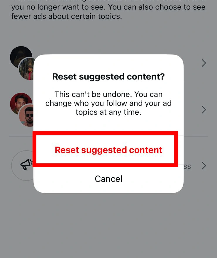 Image of Confirm in the Pop-up