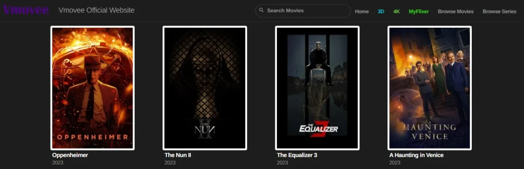 Screenshot of Vmovee Display | Source vmovee-official.site