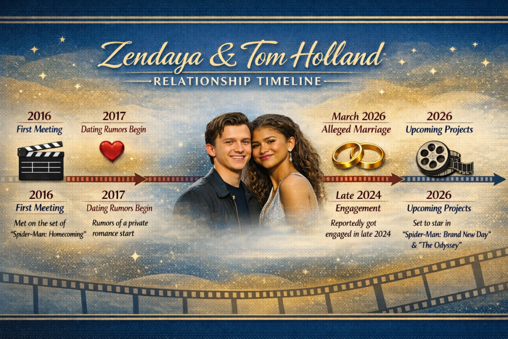 Zendaya & Tom Holand relationship Timeline by stuffablog