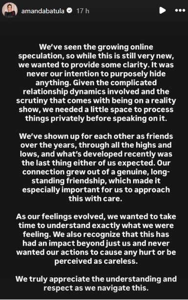 Amanda Batula's Confirming Her Relationship Via Instagram