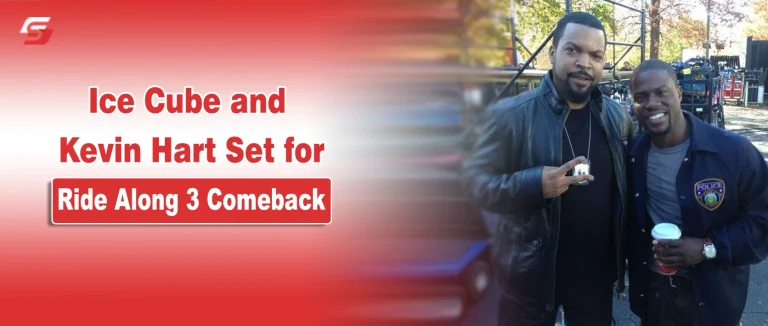 Ice Cube and Kevin Hart in Talks to Reunite for New Comedy Project Ice Cube and Kevin Hart posing together on a news graphic for the Ride Along 3 movie announcement.