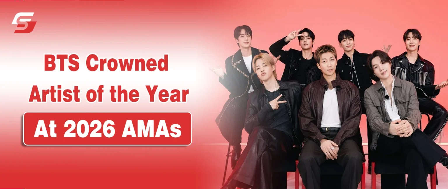BTS members posing together on a red carpet featured banner for Stuffablog.com.